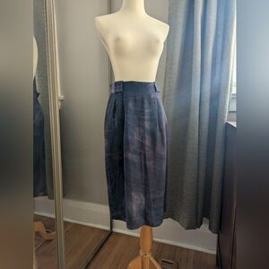 Vintage Purple High Waist Skirt